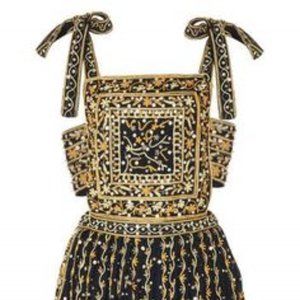 ISO Ulla Johnson Nasya Black Embroidered Dress